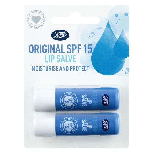 Boots Original Spf 15 Lip Salves Moisture And Protect 2 Pack