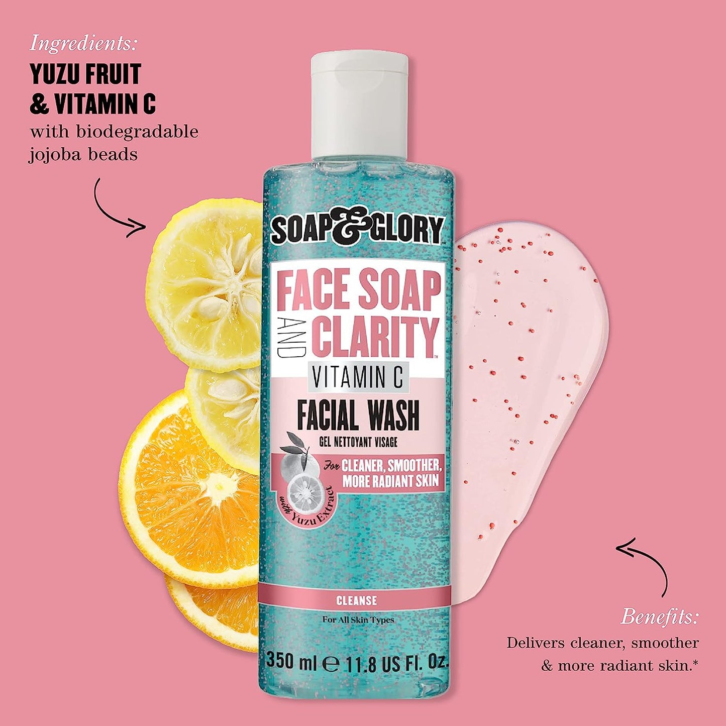 Soap   And    Glory    Face   Soap   And   Clarity   Vitamin   C  Facial   Wash