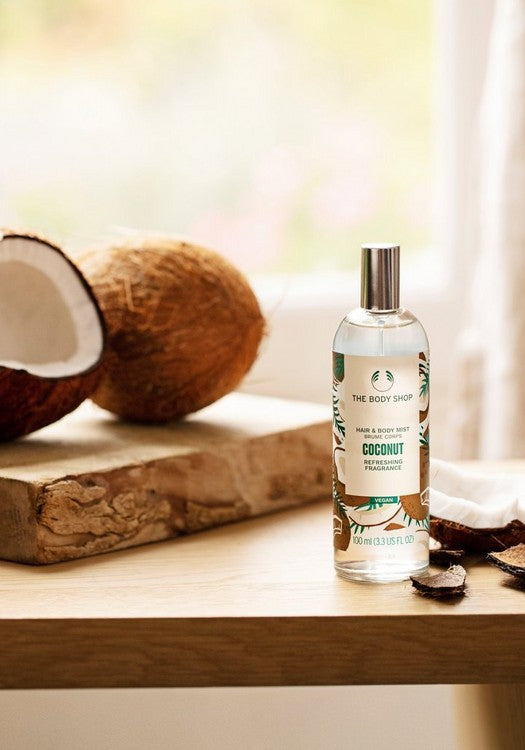 The   Body  Shop  Body   Mist   Coconut   Refreshing  Fragrance