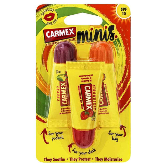 Carmex  Moisturising  Lip  Balm  Minis