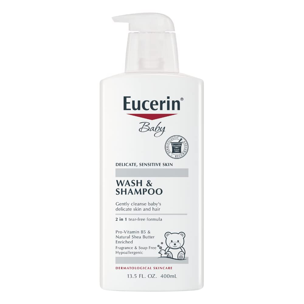 Eucerin Baby Delicate,Sensitive Skin Wash And Shampoo