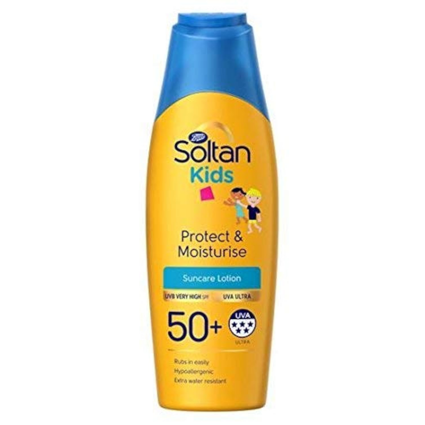 Boots Soltan Kids Protect And Moisture Suncare Lotion Spf 50+