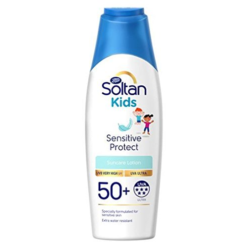 Boots Soltan Kids  Sensitive And Sun Allergy Protect Suncare Lotion Spf 50+