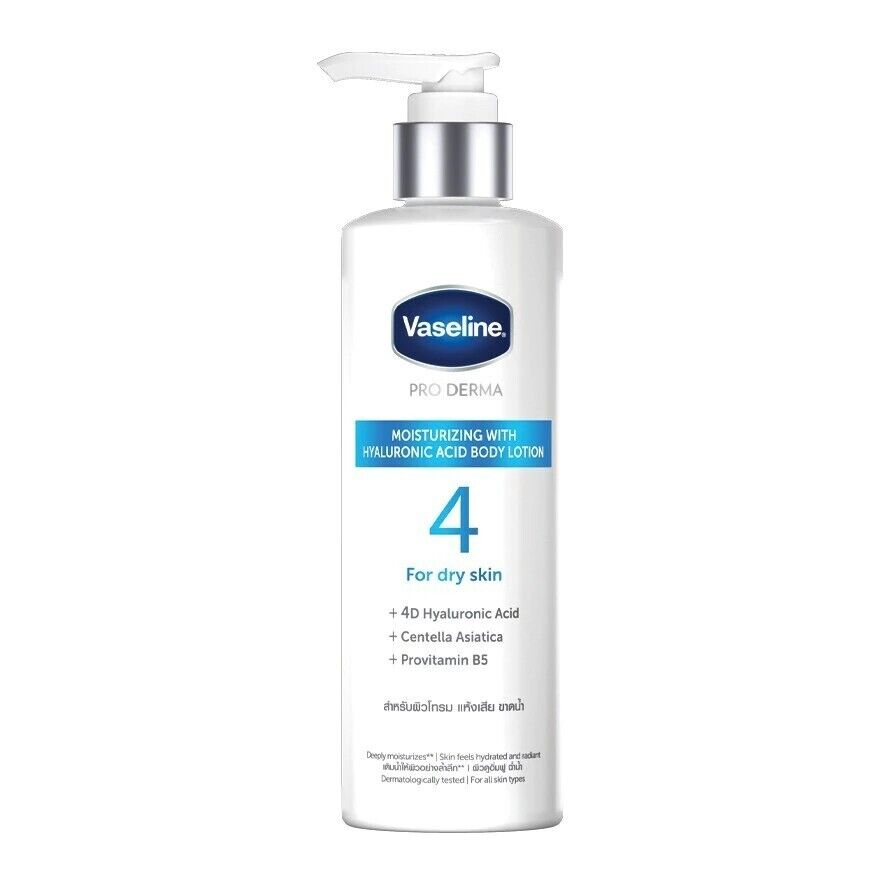 Vaseline Pro Derma   Moisturizing  With   Hyaluronic  Acid  Body  Lotion For Dry  skin