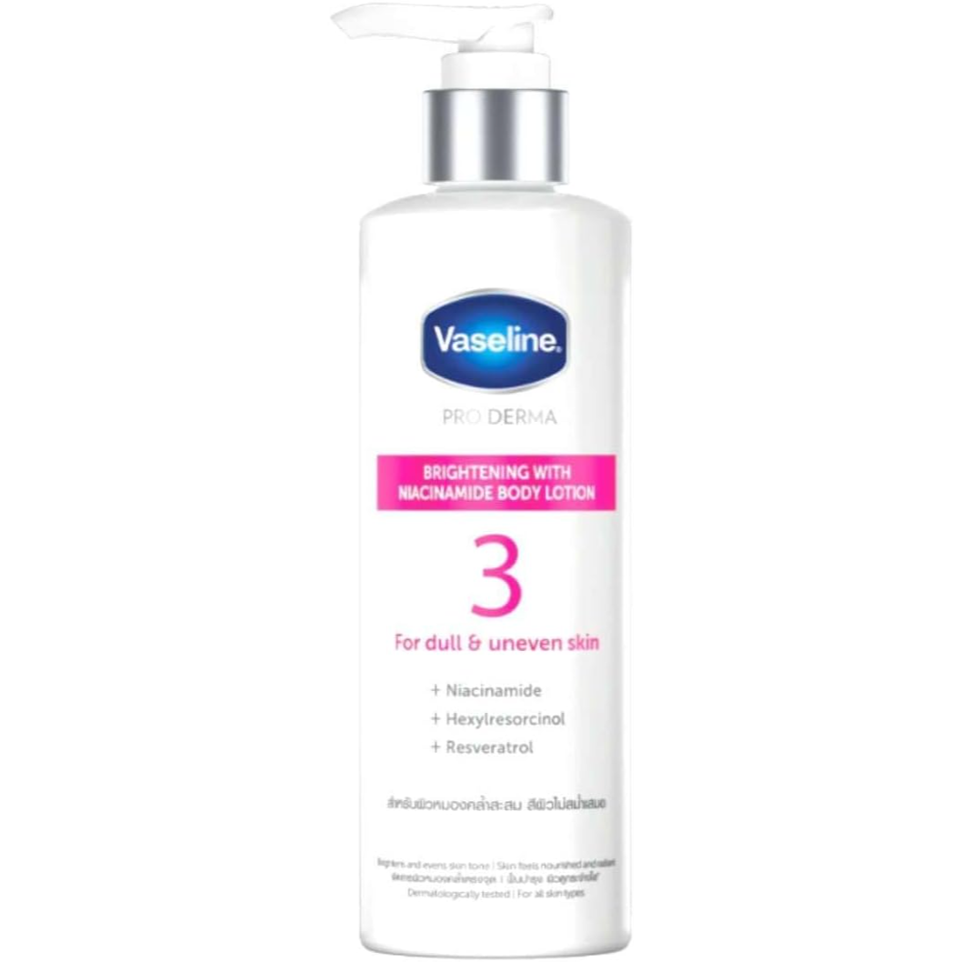 Vaseline pro  Derma  Brightening  With  Niacinamide  Body  Lotion 3 For  Dull And  Uneven  Skin