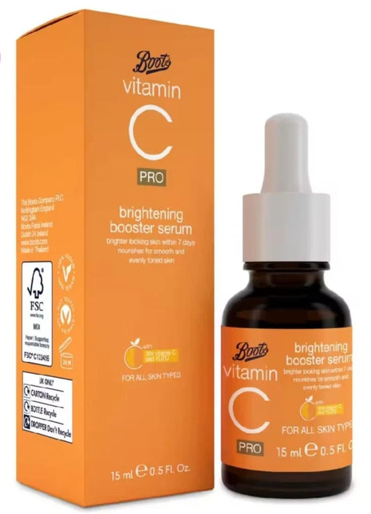 Boots Vitamin   C   Pro  Brightening  Booster Serum