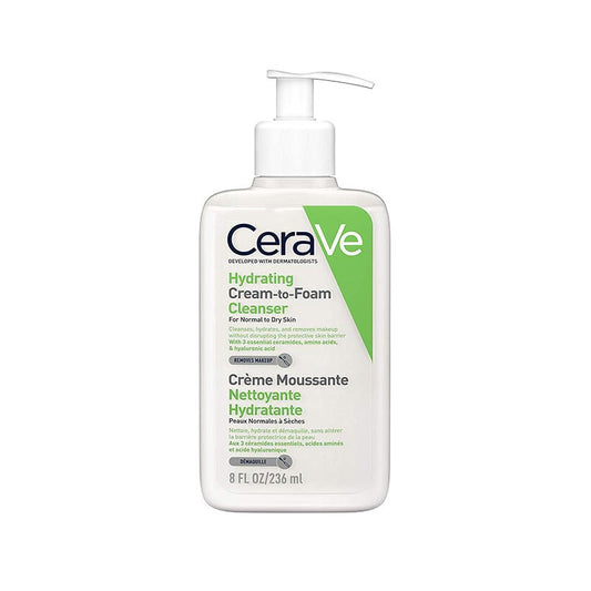 CeraVe Hydrating  Cream  To  Foam  Cleanser For  Normal To  Dry  Skin