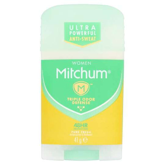 Mitchum  Women's  Triple  Odor  Defense Antiperspirant  And  Deodorant  Stick- Pure  Fresh