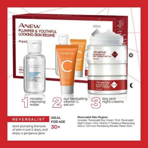 Anew  Reversalist   Plumper  And  Youthful  Looking  Skin Regime  By  Avon