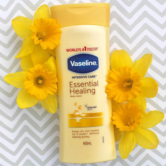 Vaseline  Intensive   Care  Essential   Healing   Body  Lotion + Vaseline  Jelly