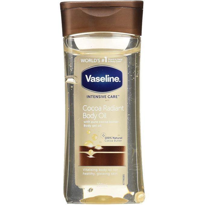 Vaseline   Intensive   Care    Cocoa   Radiant   Body   Oil   With   Pure  Cocoa  Butter  Body Gel  Oil