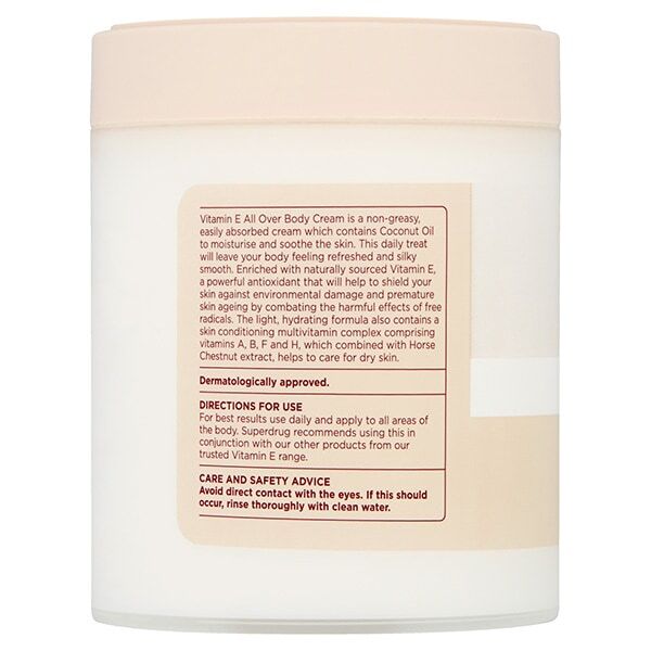 Vitamin E Skin Care All Over Body Cream