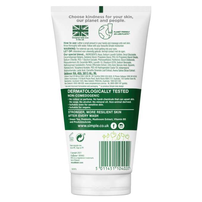 Simple  Regeneration  Age  Resisting  Facial  Wash