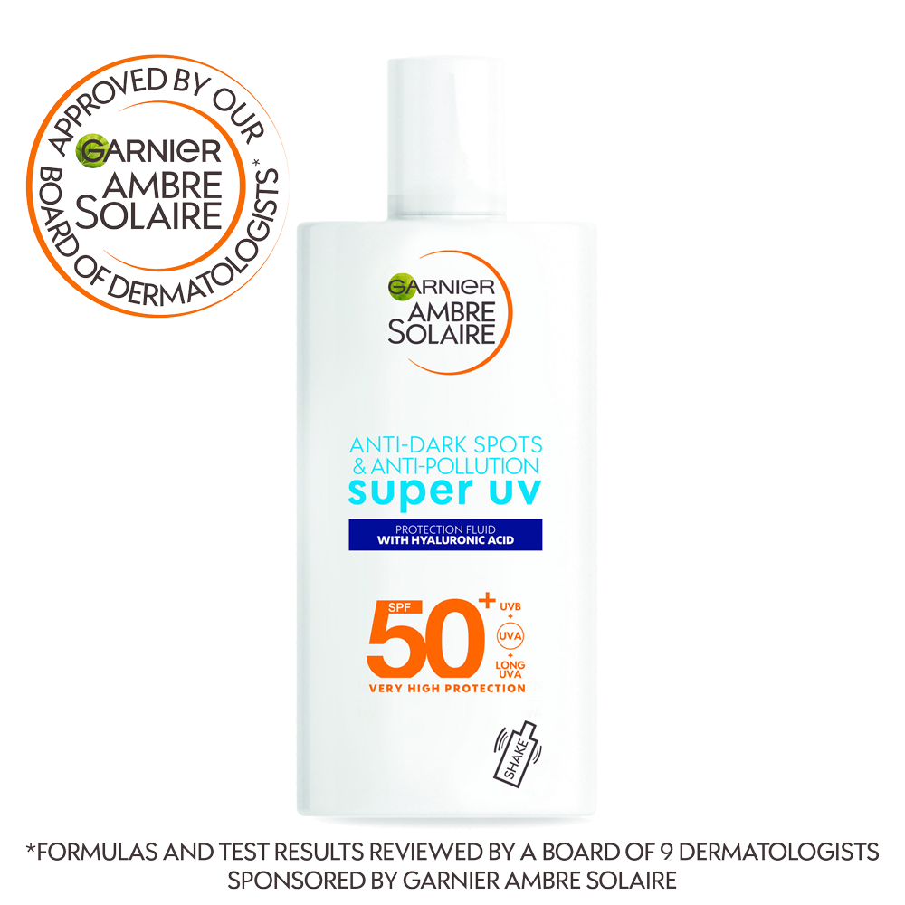 Garnier  Ambre  Solaire  Anti -Dark  Spots  And Anti-Pollution  Super  Uv  Spf  50+