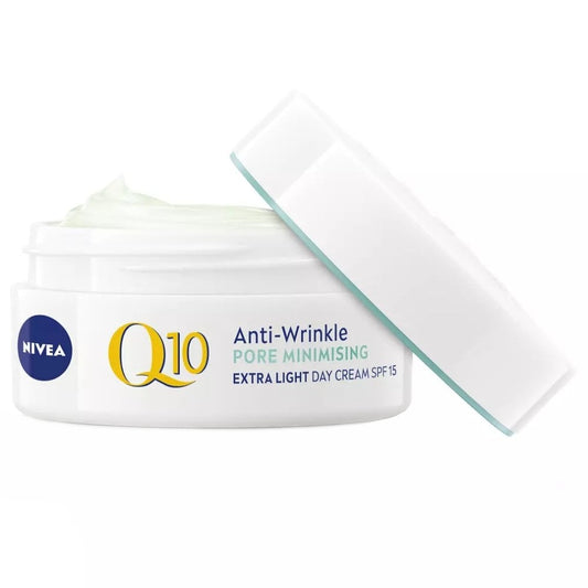 Nivea   Spf  15  Q10  Power  Anti -Wrinkle + Pore  Minimising Pore  Refining  Day  Cream